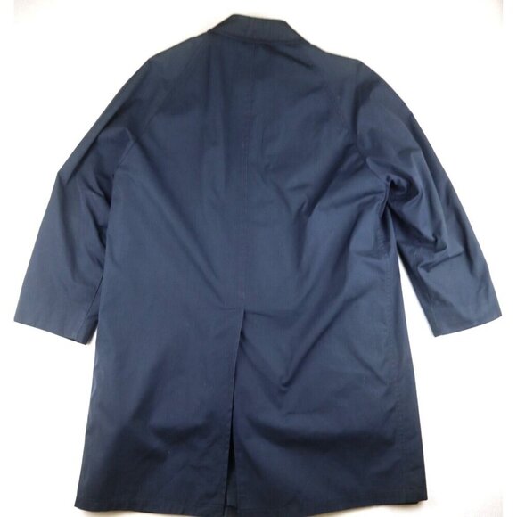 CLIPPER MIST - VINTAGE MEN'S NAVY BLUE TRENCH COAT JACKET W/ REMOVABLE LINER 42R - Picture 9 of 13